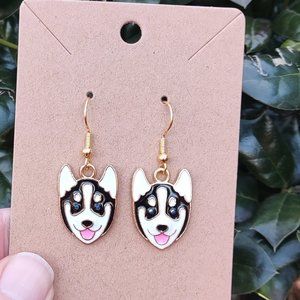 Siberian Husky Earrings